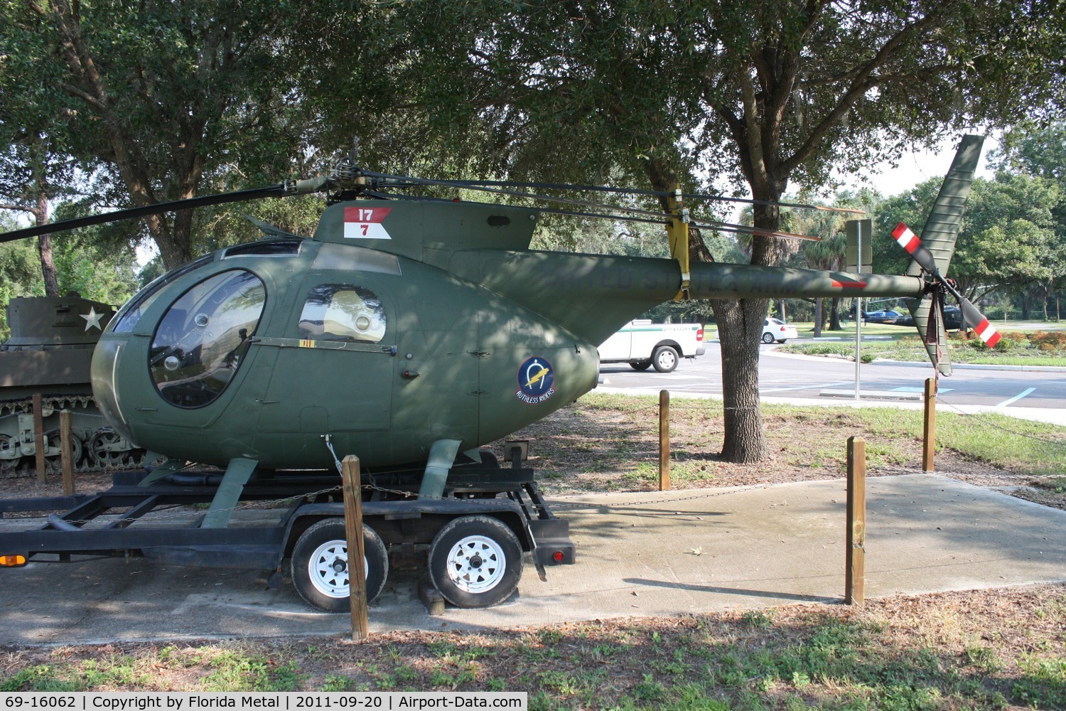 69-16062, 1969 Hughes MH-6B Cayuse C/N 1432, OH-6 Cayuse at Tampa Veterans Park