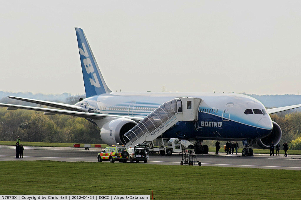 N787BX, 2010 Boeing 787-8 Dreamliner C/N 40692, Boeing 787 making it's first visit to Manchester during the UK leg of the 
