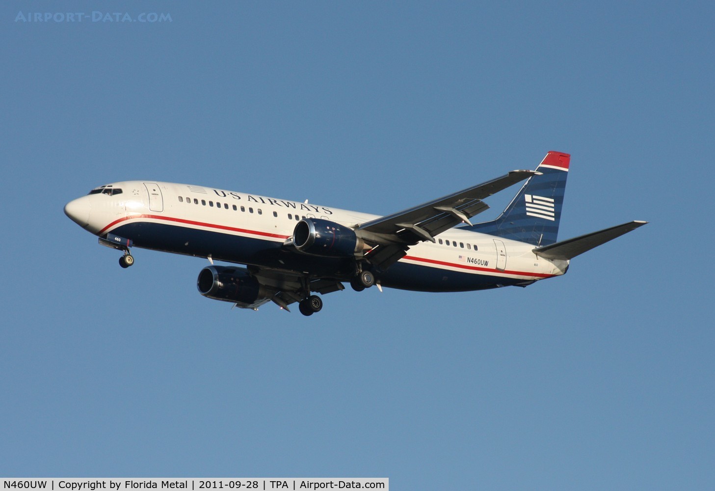 N460UW, 1991 Boeing 737-4B7 C/N 25024, US Airways 737