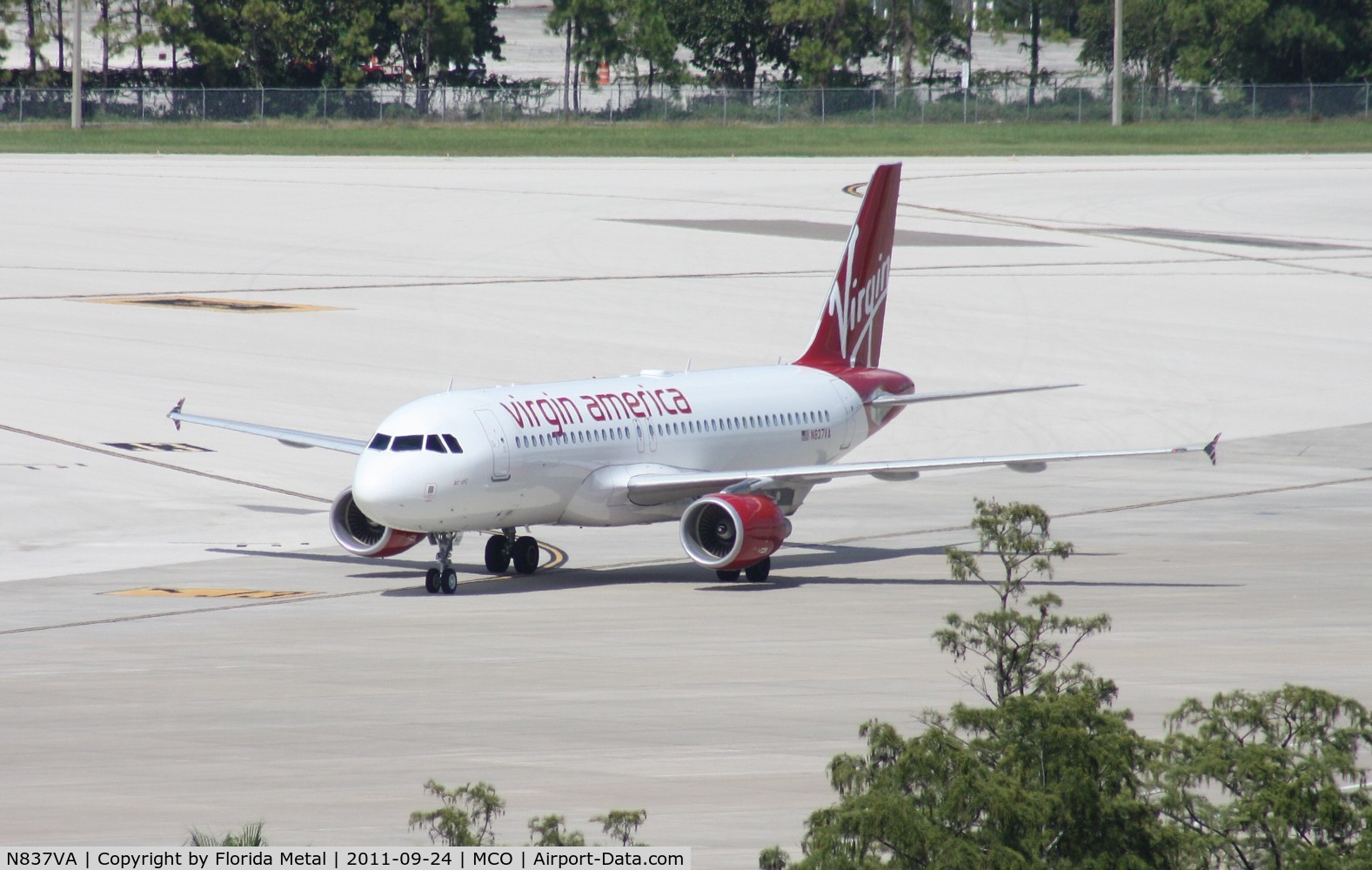 N837VA, 2010 Airbus A320-214 C/N 4558, Virgin America A320