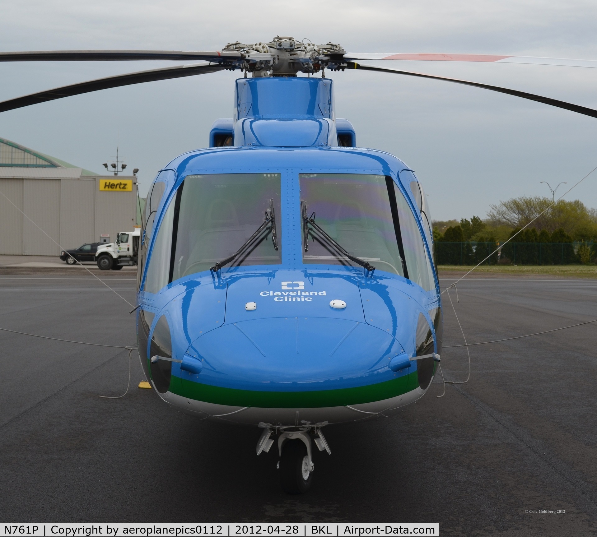 N761P, 2005 Sikorsky S-76C C/N 760588, A nose view of N761P, shot at KBKL.