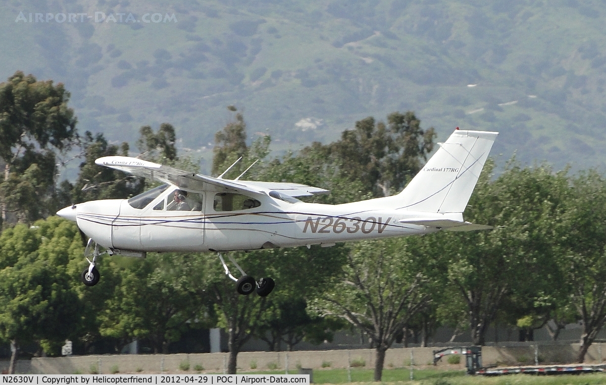 N2630V, 1974 Cessna 177RG Cardinal C/N 177RG0636, Lifting off and gear is twisting to retract