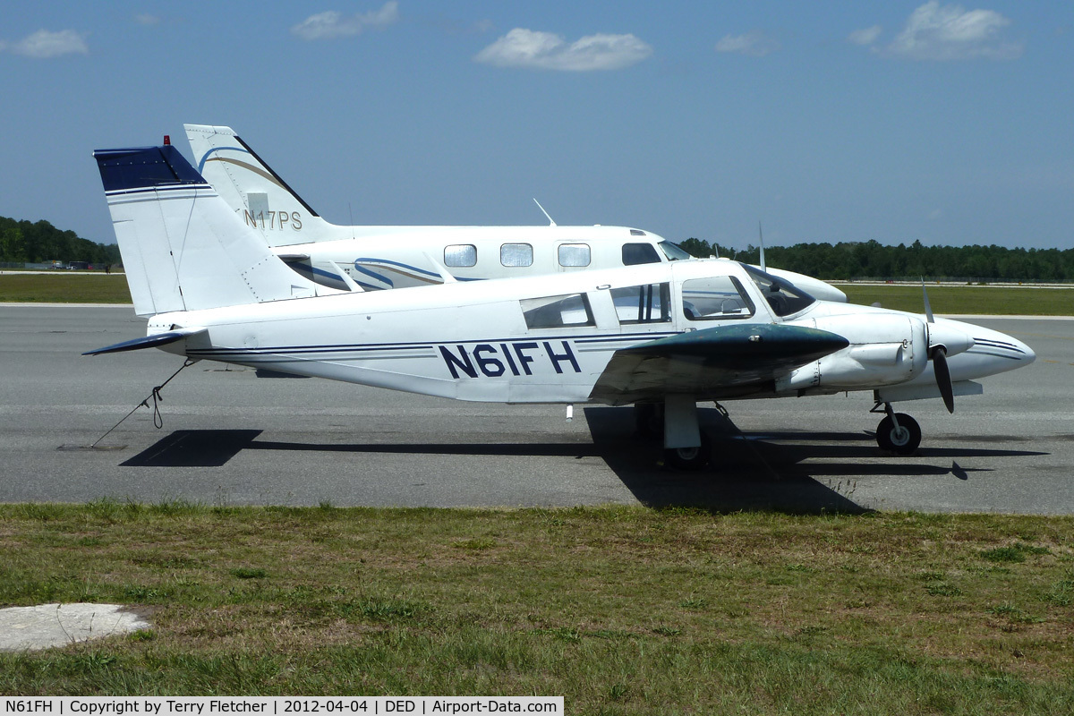 N61FH, 1972 Piper PA-34-200 C/N 34-7250255, At Deland Airport, Florida