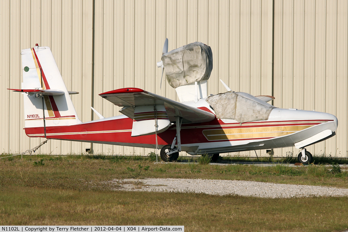 N1102L, 1975 Consolidated Aeronautics Inc. Lake LA-4-200 C/N 693, At Apopka Airport, Florida