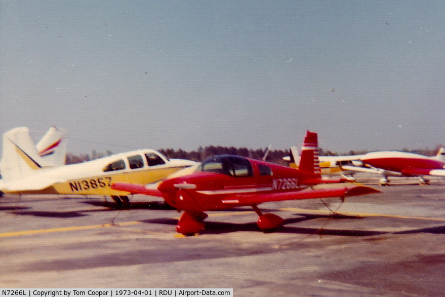 N7266L, 1972 American Aviation AA-1A Trainer C/N AA1A-0466, Early 1970's at RDU taking flight instruction  the date is just an estimate