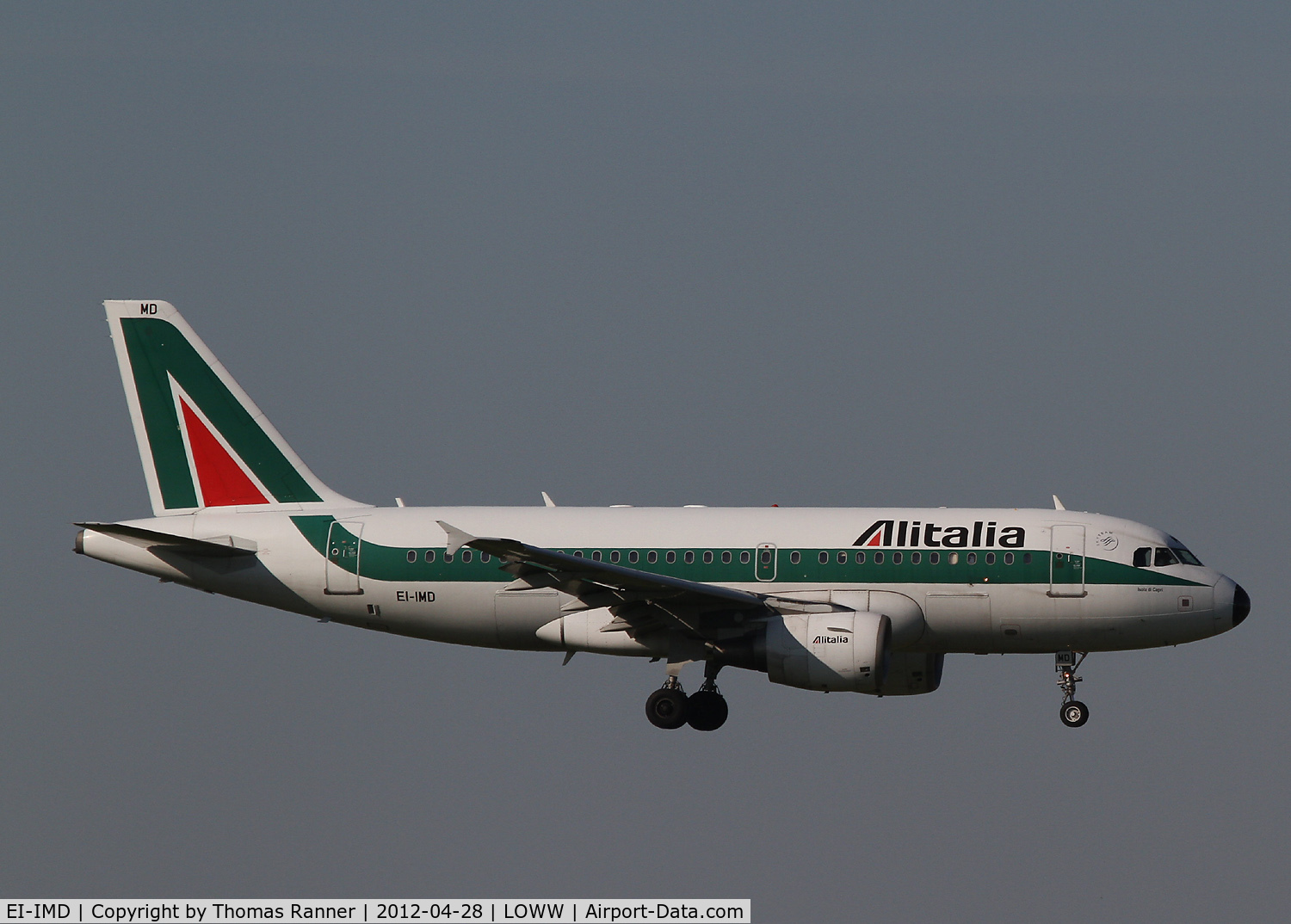 EI-IMD, 2003 Airbus A319-112 C/N 2074, Alitalia Airbus A319