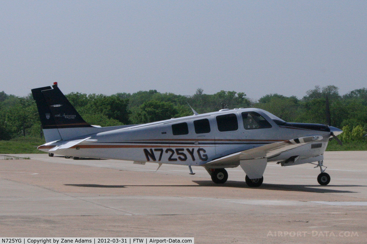 N725YG, 2008 Hawker Beechcraft Corp G36 Bonanza C/N E-3842, At Meacham Field - Fort Worth, TX