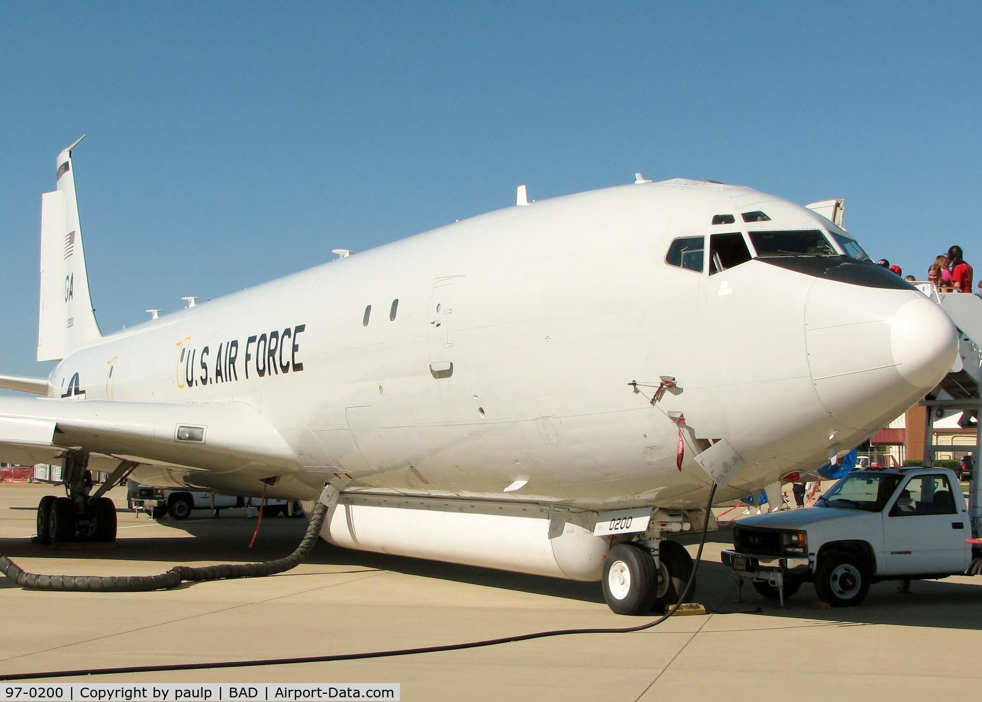 97-0200, Northrop Grumman E-8C J-STARS C/N P-12, At Barksdale Air Force Base.