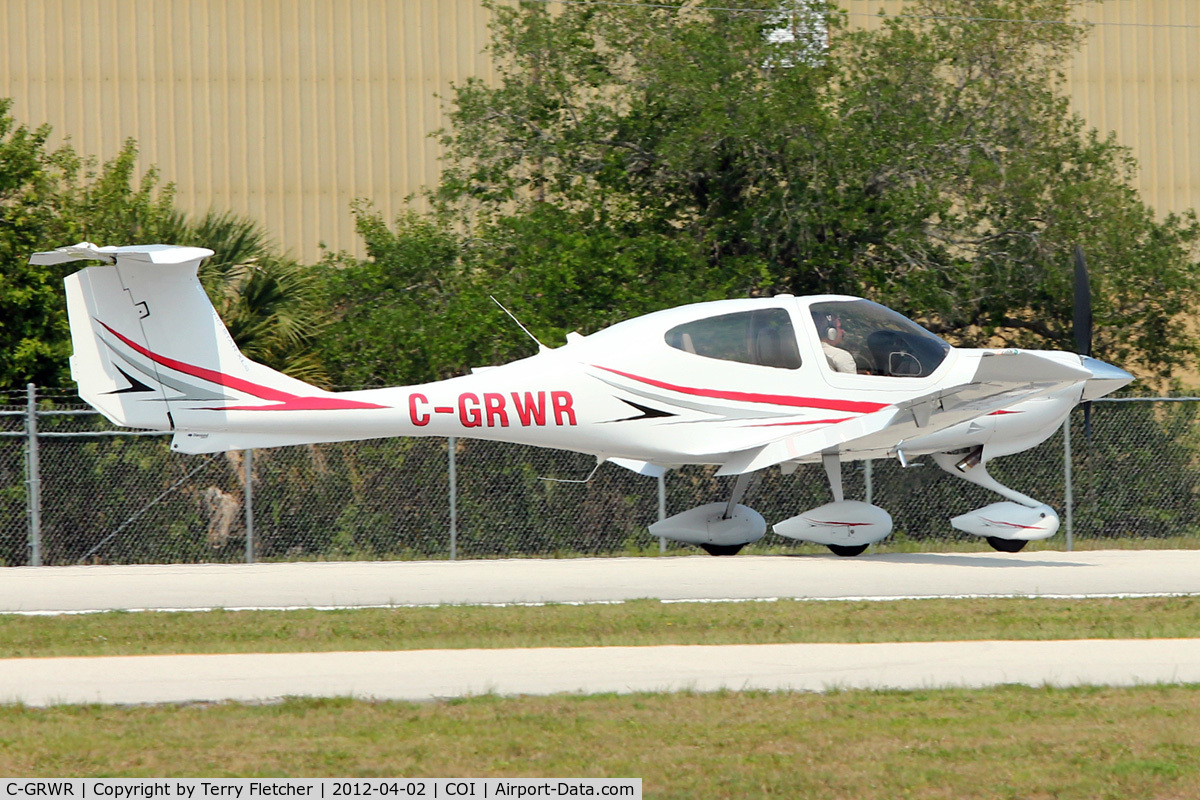 C-GRWR, 2011 Diamond DA-40 Diamond Star C/N 40.1124, At Merritt Island Airport, Merritt Island FL USA