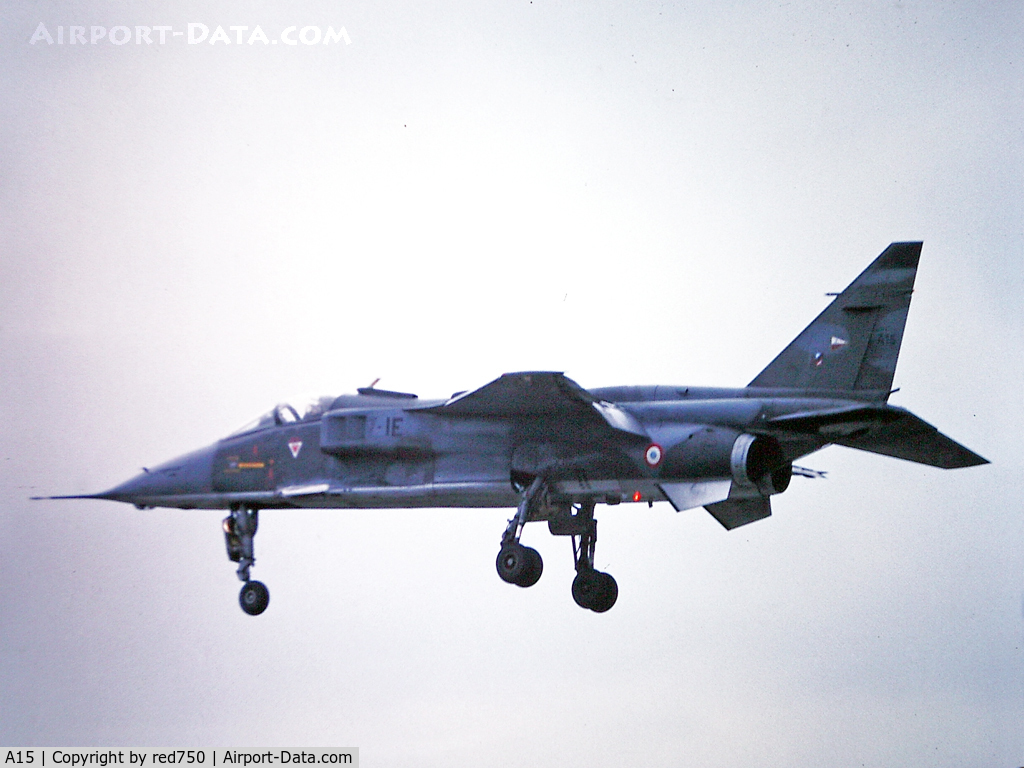 A15, Sepecat Jaguar A C/N A15, Photograph by Edwin van Opstal with permission. Scanned from a color slide.
