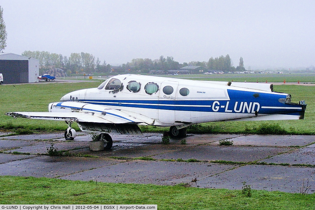 G-LUND, 1973 Cessna 340 C/N 340-0305, one of the many wreaks at North Weald