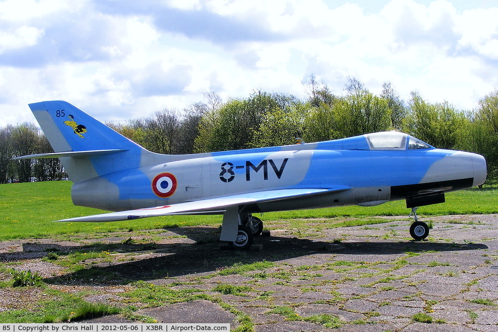 85, Dassault Mystère IVA C/N 85, preserved at Bruntingthorpe, this has been repainted since my last vist