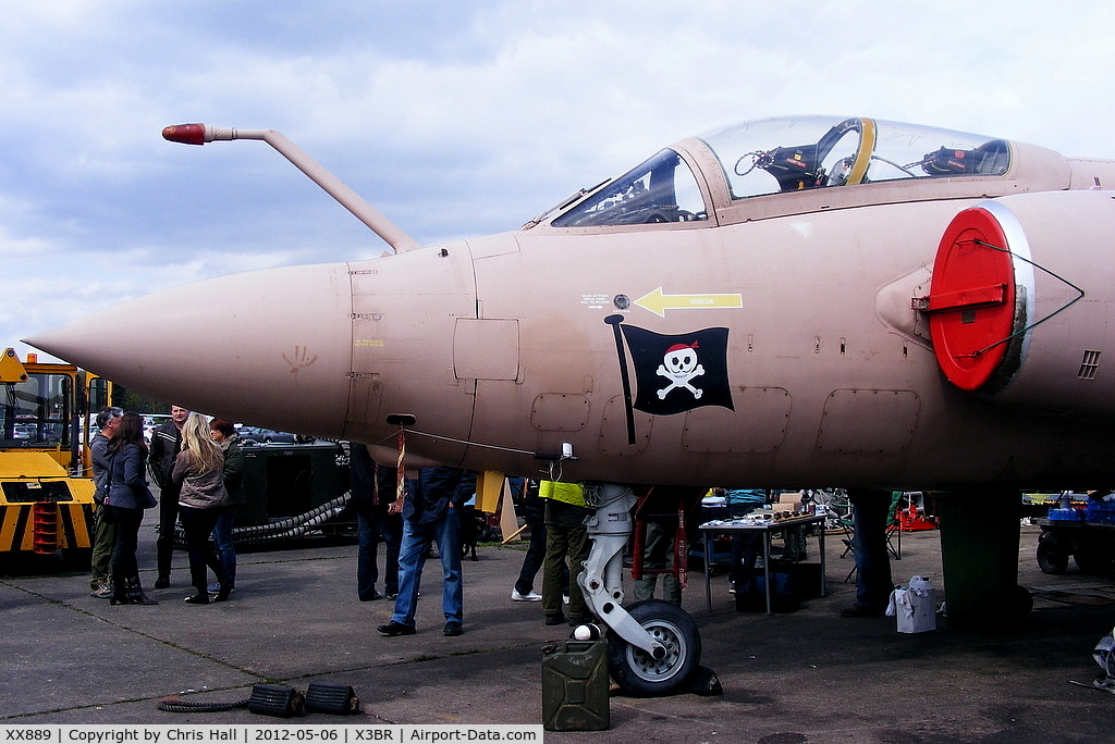 XX889, 1974 Hawker Siddeley Buccaneer S.2B C/N B3-05-73, previously at Kemble with the Blackburn Bucceneer Society now at Bruntingthorpe with three other Bucceneer's