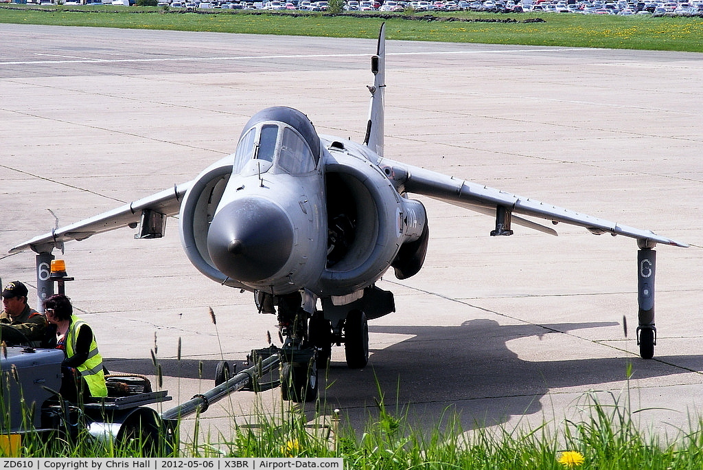 ZD610, 1985 British Aerospace Sea Harrier F/A.2 C/N 1H-912049/B43/P27, at the Cold War Jets open day, Bruntingthorpe