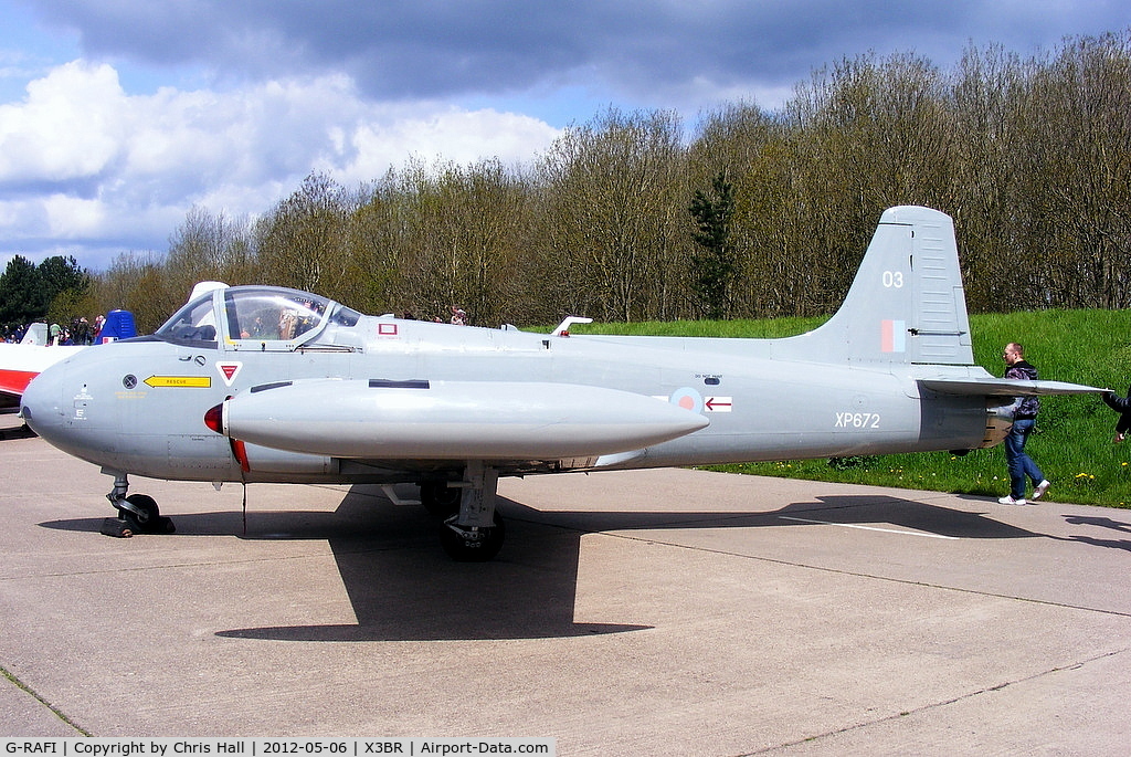 G-RAFI, 1962 BAC 84 Jet Provost T.4 C/N PAC/W/17641, at the Cold War Jets open day, Bruntingthorpe