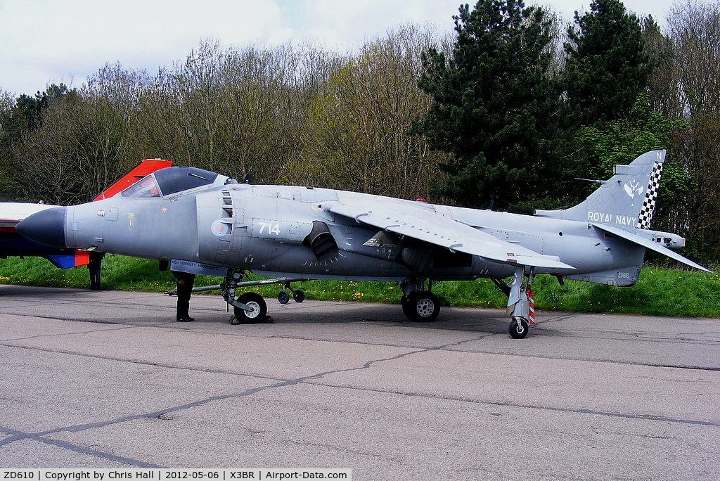 ZD610, 1985 British Aerospace Sea Harrier F/A.2 C/N 1H-912049/B43/P27, new addition to the Cold War Jets collection having arrived at Bruntingthorpe a few days earlier from Dunsfold