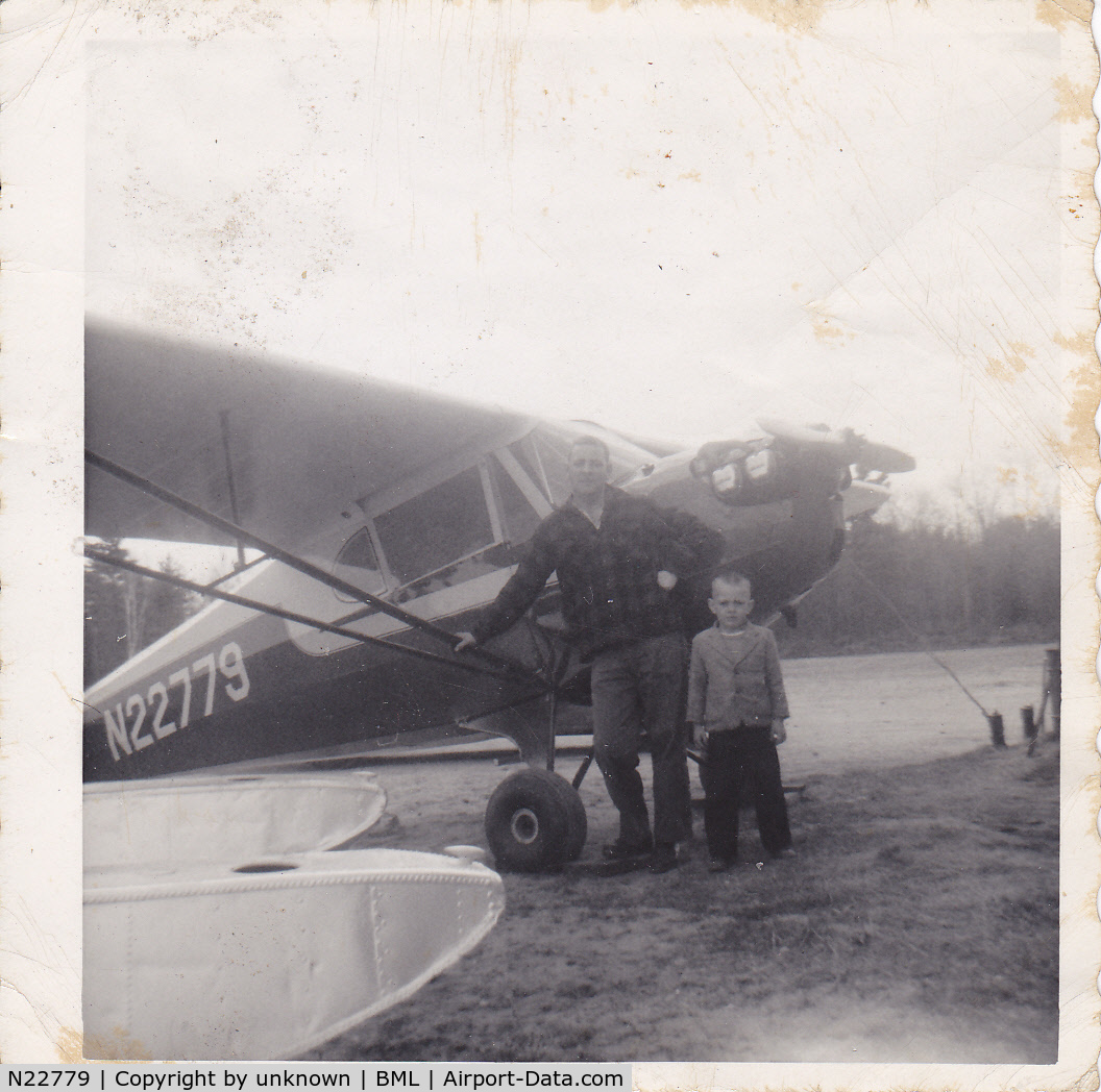 N22779, 1939 Piper Cub J4 C/N Not found N22779, 1939 Piper Cub J4. Owners were Leo Guerin and Bob Valliere of Berlin, NH. I'm the kid in the picture and it looks like I was 5 or 6 years old which puts this photo in 1959 or 1960