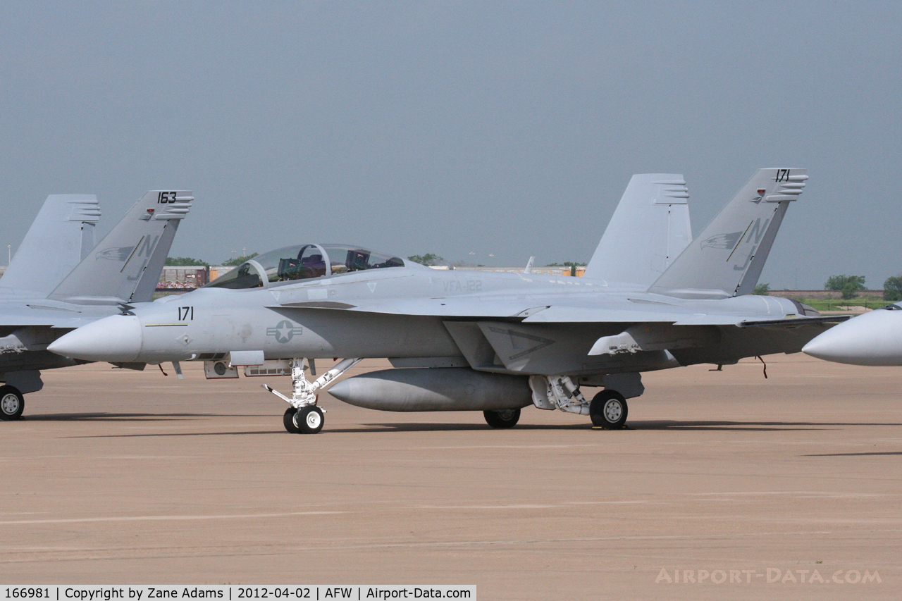 166981, Boeing F/A-18F Super Hornet C/N F256, At Alliance Airport - Fort Worth, TX