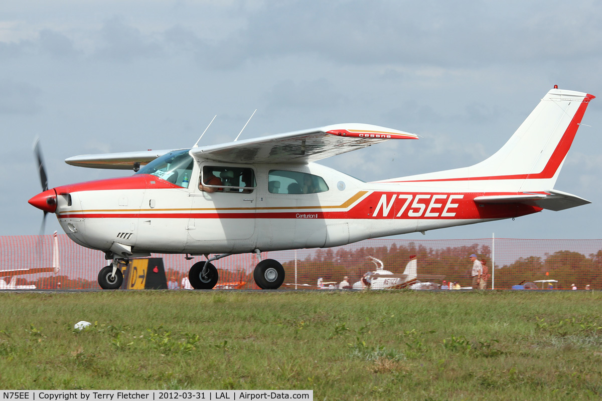 N75EE, 1975 Cessna 210L Centurion C/N 21060837, At 2012 Sun N Fun