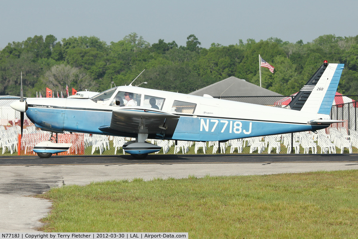 N7718J, 1969 Piper PA-32-260 Cherokee Six Cherokee Six C/N 32-1120, At 2012 Sun N Fun