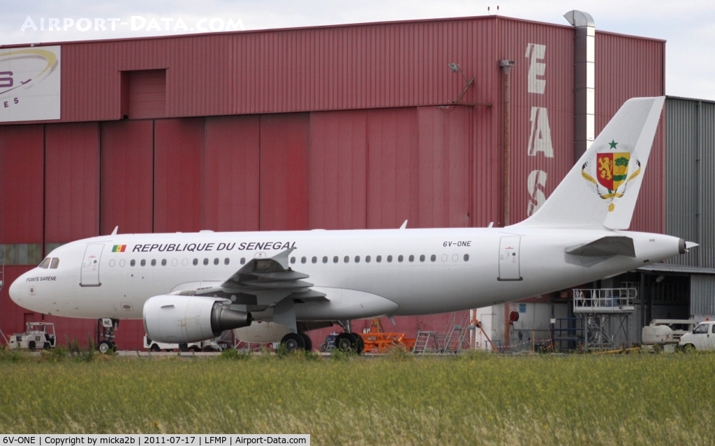 6V-ONE, 2001 Airbus ACJ319 (A319-115/CJ) C/N 1556, Parked