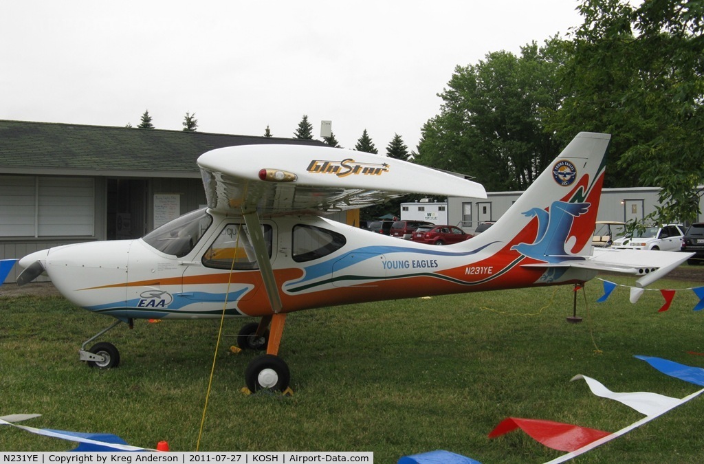 N231YE, 1996 Stoddard-Hamilton Glastar III C/N 5192, EAA AirVenture 2011