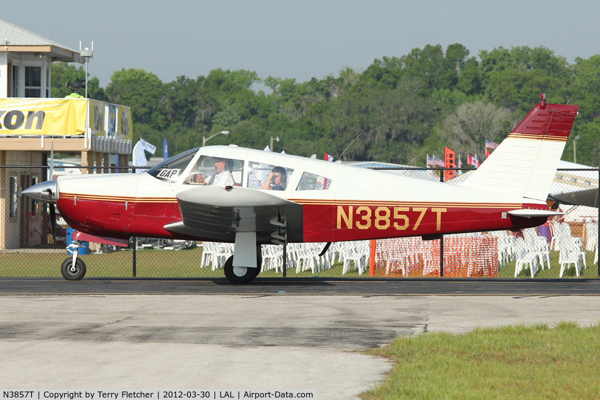 N3857T, 1967 Piper PA-28R-180 Cherokee Arrow C/N 28R-30180, At 2012 Sun N Fun