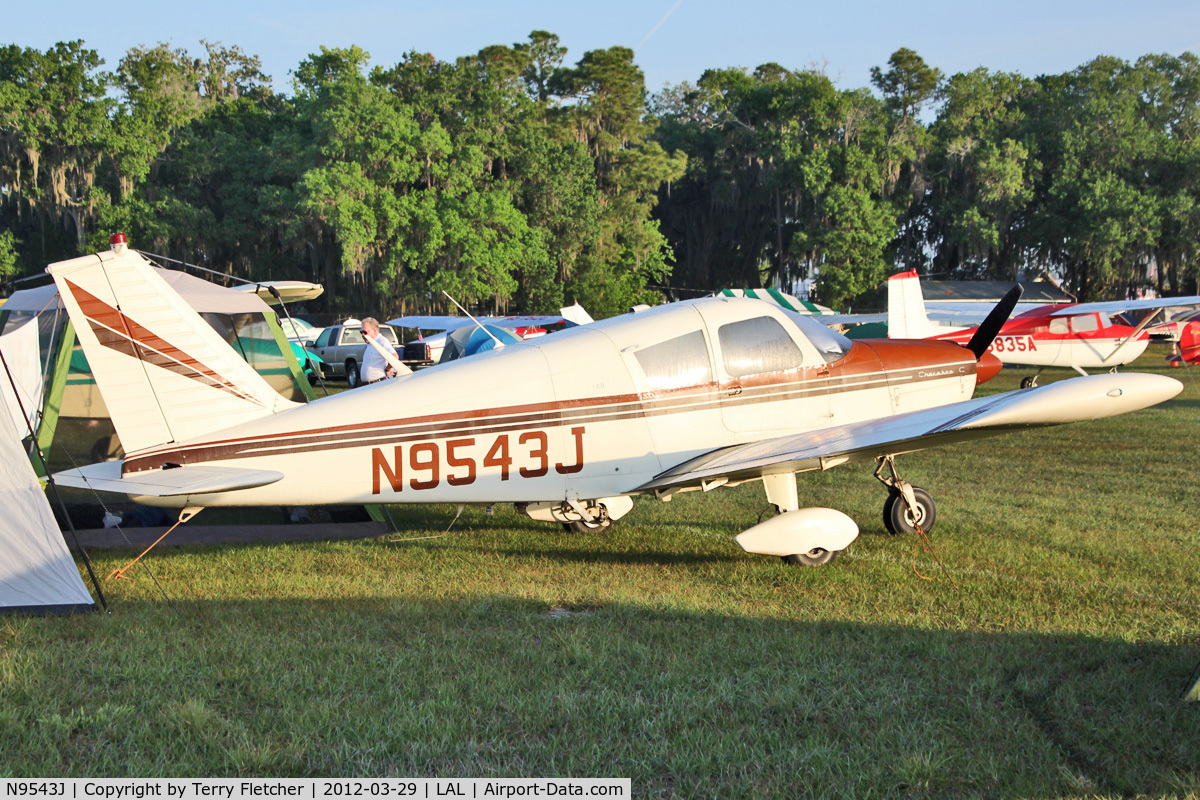 N9543J, 1966 Piper PA-28-180 C/N 28-3672, At 2012 Sun N Fun