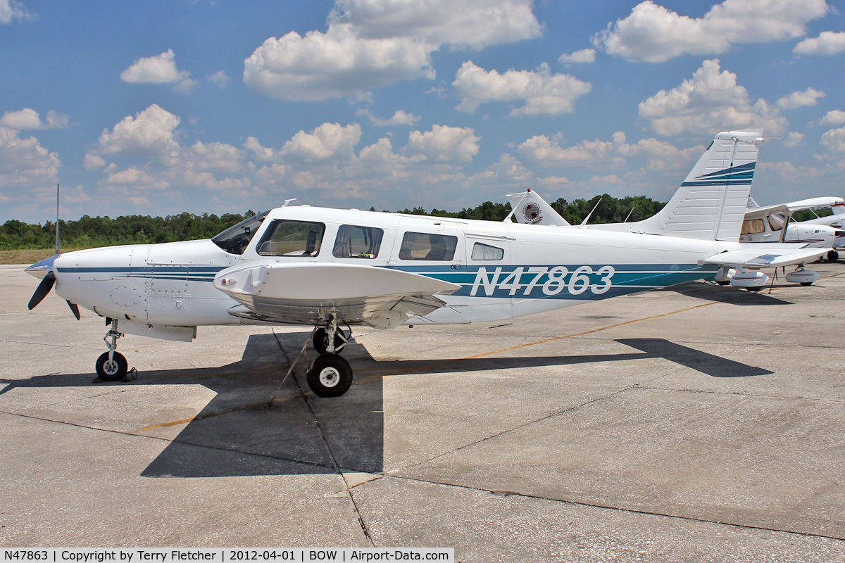 N47863, 1977 Piper PA-32R-300 Cherokee Lance C/N 32R-7880025, At Bartow Municipal Airport , Florida