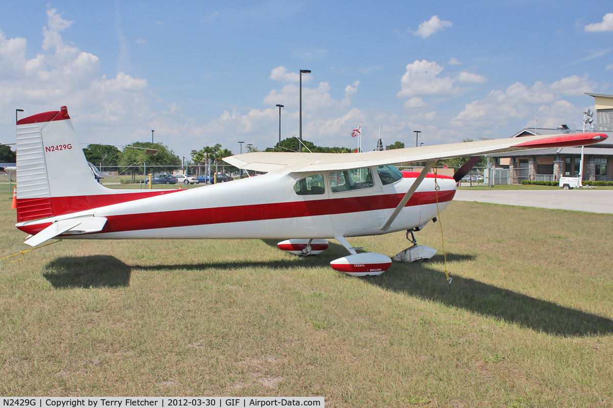 N2429G, 1959 Cessna 182B Skylane C/N 51729, At Gilbert Airport , Winter Haven , Florida