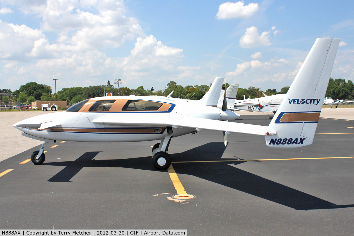 N888AX, 2005 Velocity Velocity XL-5 C/N 3RX136, At Gilbert Airport ,Winter Haven , Florida