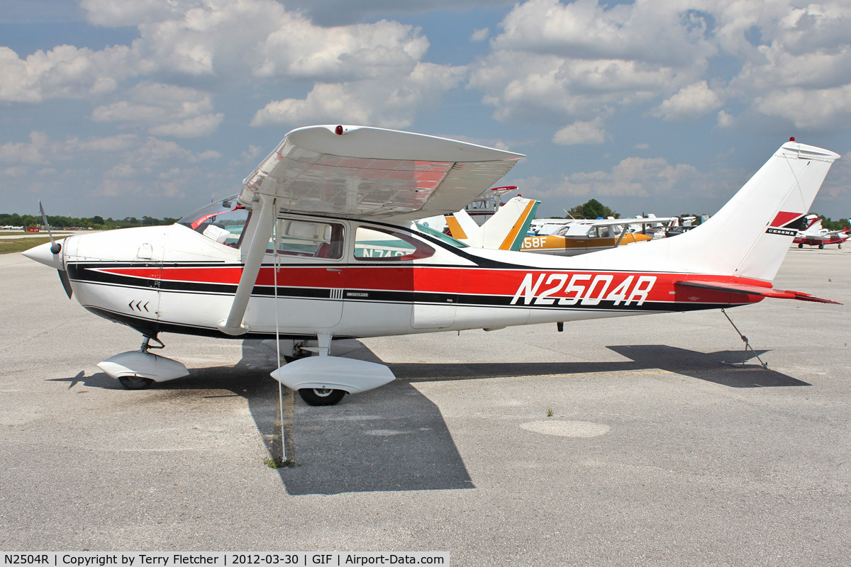 N2504R, 1967 Cessna 182K Skylane C/N 18258204, At Gilbert Airport ,Winter Haven , Florida