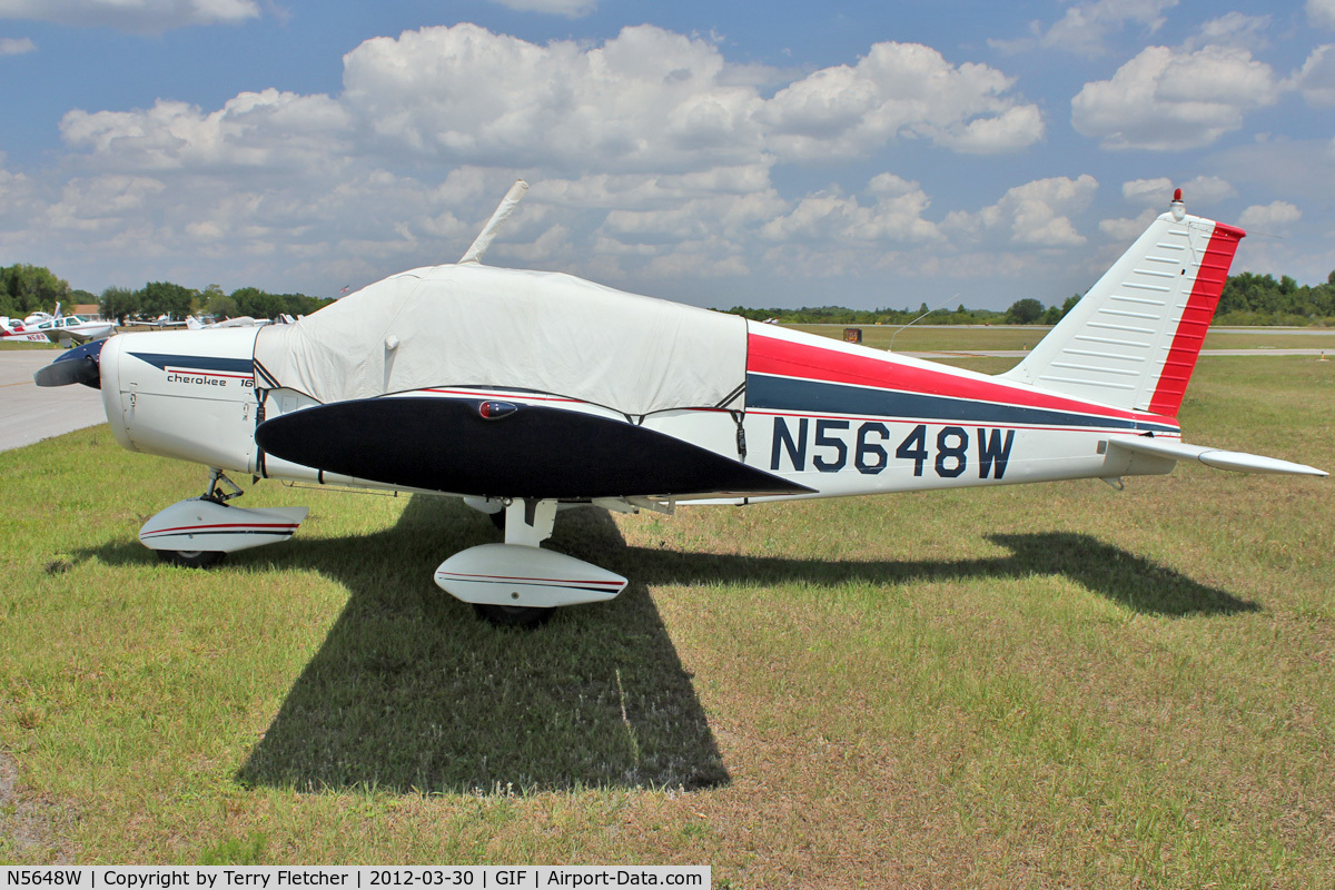 N5648W, 1962 Piper PA-28-160 Cherokee C/N 28-807, At Gilbert Airport ,Winter Haven , Florida