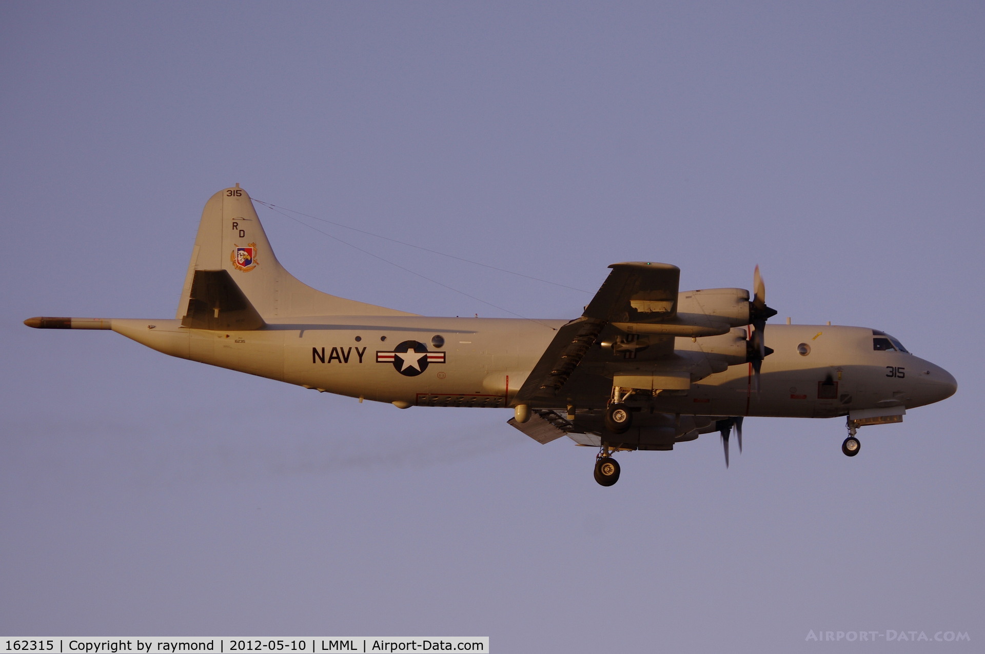 162315, Lockheed P-3C Orion C/N 285G-5788, P3 Orion 162315/RD-315 US Navy during a touch and go on RW13, Luqa, Malta.