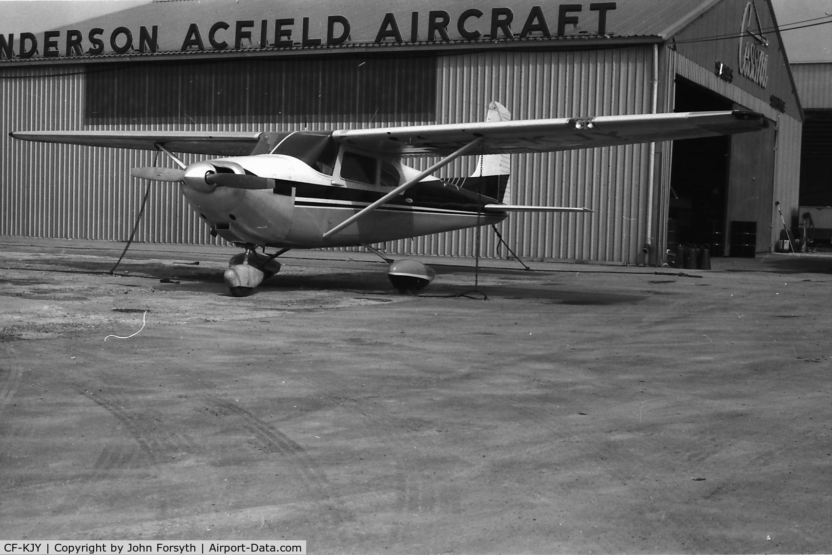 CF-KJY, 1958 Cessna 182A Skylane C/N 51036, This photo taken at Malton in 1958 by my late Dad