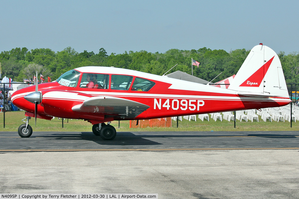 N4095P, 1959 Piper PA-23-160 Apache C/N 23-1574, At 2012 Sun N Fun