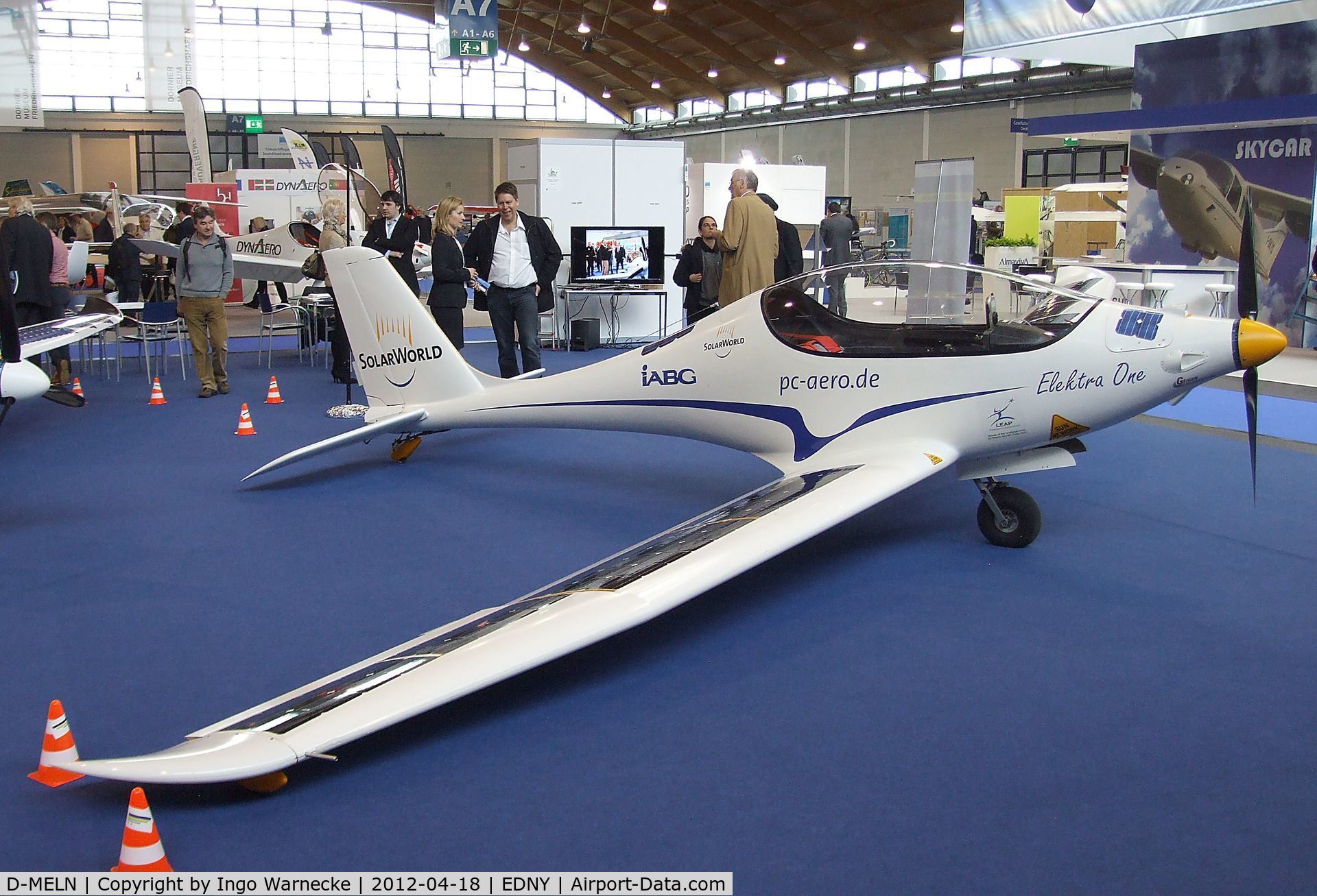 D-MELN, PC-Aero Elektra One C/N 01, PC-Aero Elektra One with electric motor at the AERO 2012, Friedrichshafen