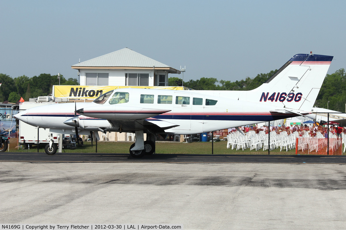 N4169G, Cessna 402B Businessliner C/N 402B1215, At 2012 Sun N Fun
