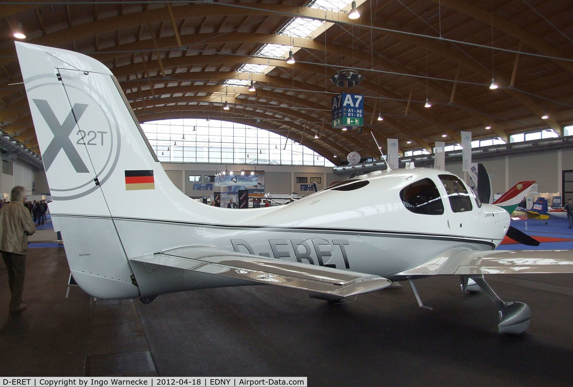 D-ERET, Cirrus SR22T C/N 0013, Cirrus SR22T at the AERO 2012, Friedrichshafen