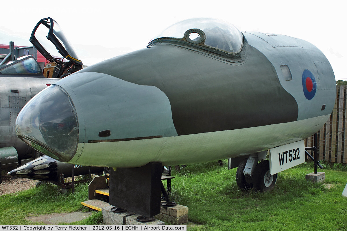 WT532, English Electric Canberra PR.7 C/N EEP71449, At Bournemouth Aviation Museum