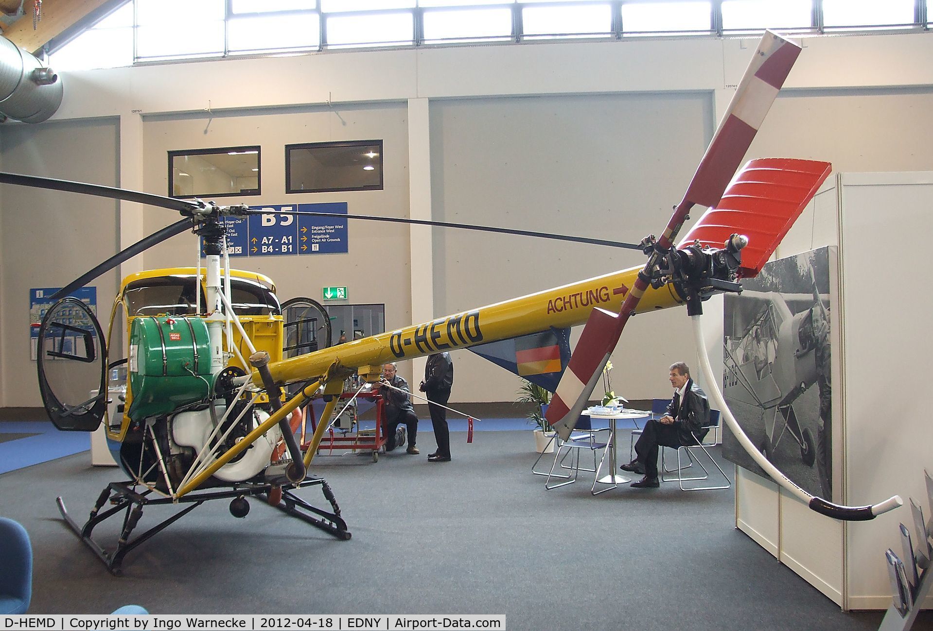 D-HEMD, Schweizer 269 C-1 C/N 0060, Schweizer 269 C-1 at the AERO 2012, Friedrichshafen