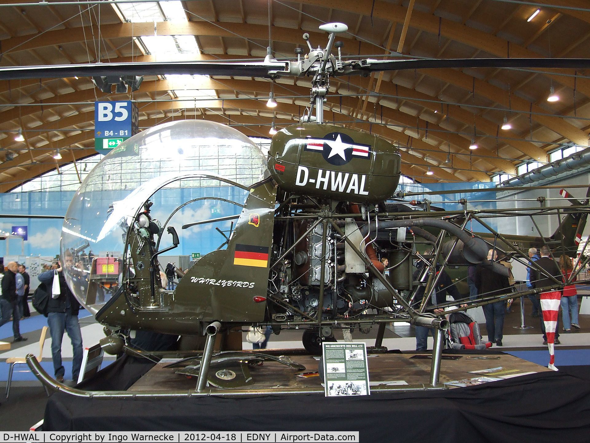 D-HWAL, Agusta AB-47G-4 C/N 2519, Agusta-Bell AB47G-4 at the AERO 2012, Friedrichshafen