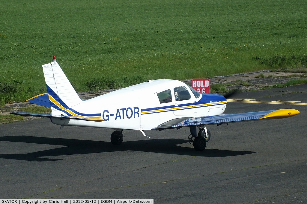 G-ATOR, 1966 Piper PA-28-140 Cherokee C/N 28-21696, visitor from Shobdon