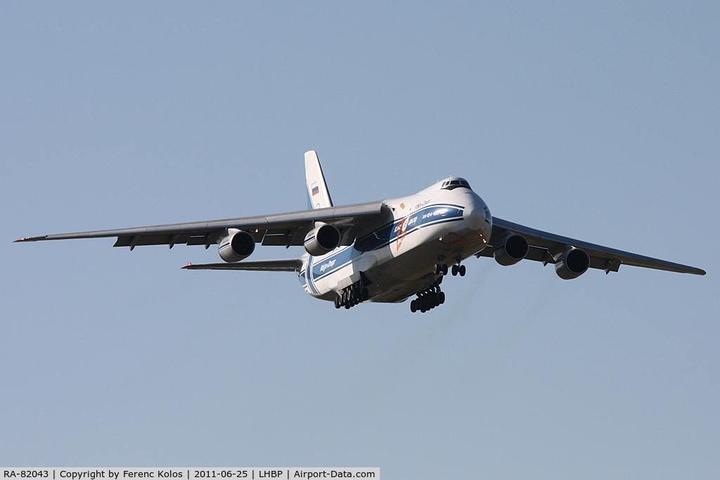 RA-82043, 1990 Antonov An-124-100 Ruslan C/N 9773054155101/0607, Ferihegy