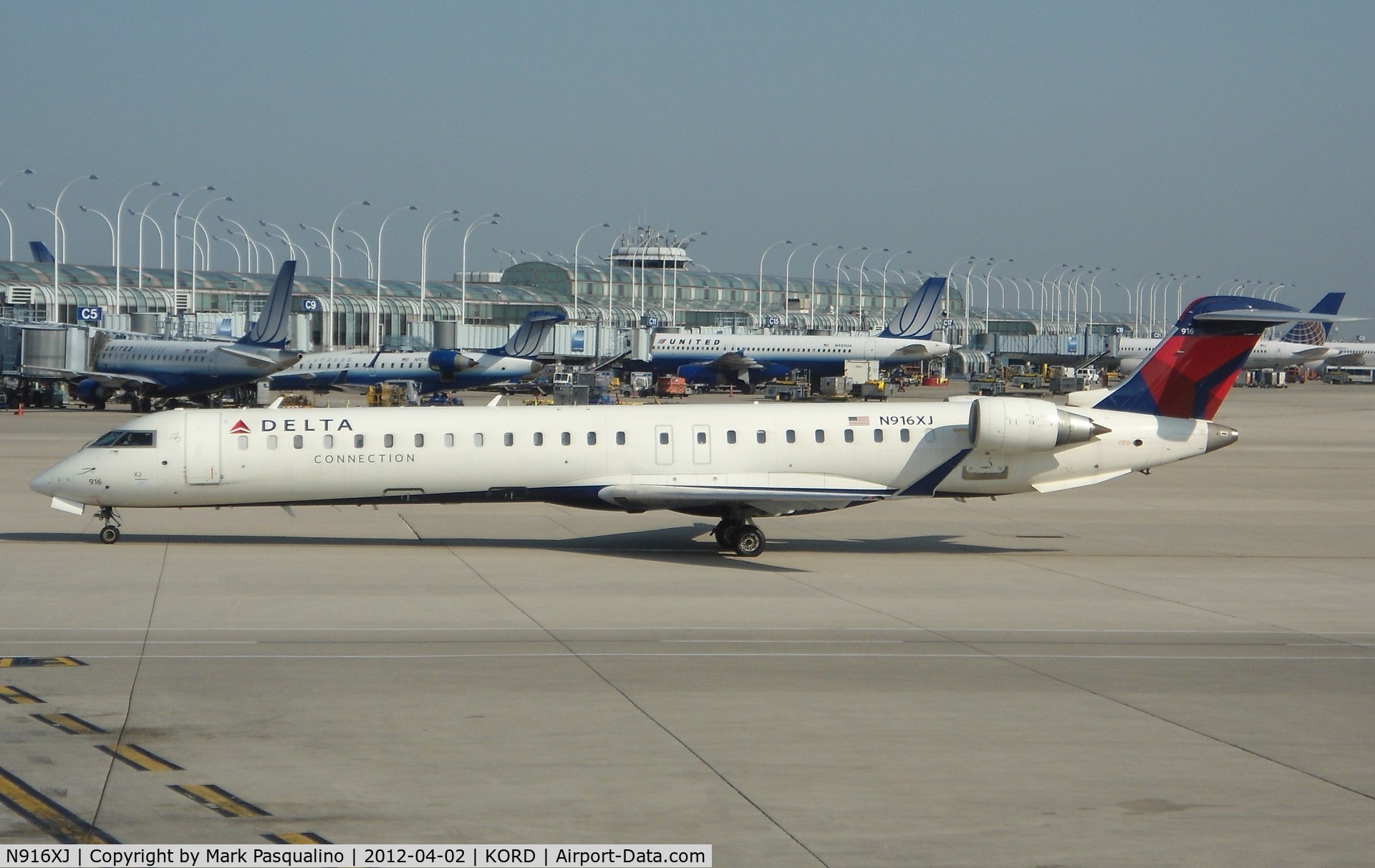 N916XJ, 2008 Bombardier CRJ-900ER (CL-600-2D24) C/N 15154, CL600-2D24