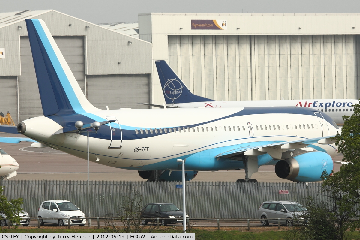CS-TFY, 2002 Airbus A320-232 C/N 1868, Masterjet Aviacao Executiva 's 2002 Airbus A320-232, c/n: 1868 at Luton