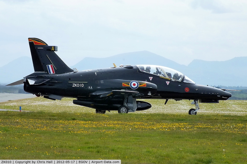 ZK010, 2005 British Aerospace Hawk T2 C/N RT001/1239, now wearing IV(Reserve) Squadron markings and coded A