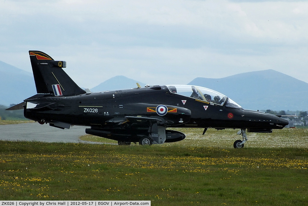 ZK026, 2009 British Aerospace Hawk T2 C/N RT017/1255, now wearing IV(Reserve) Squadron markings and coded Q