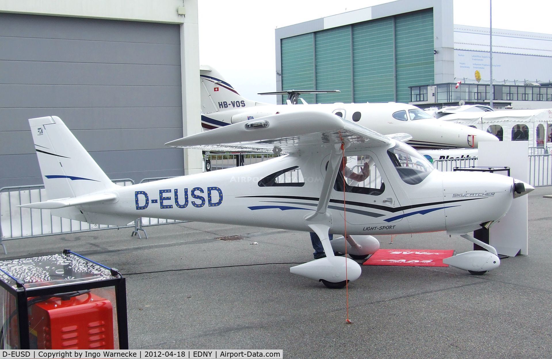 D-EUSD, Cessna 162 Skycatcher C/N 16200043, Cessna 162 Skycatcher at the AERO 2012, Friedrichshafen