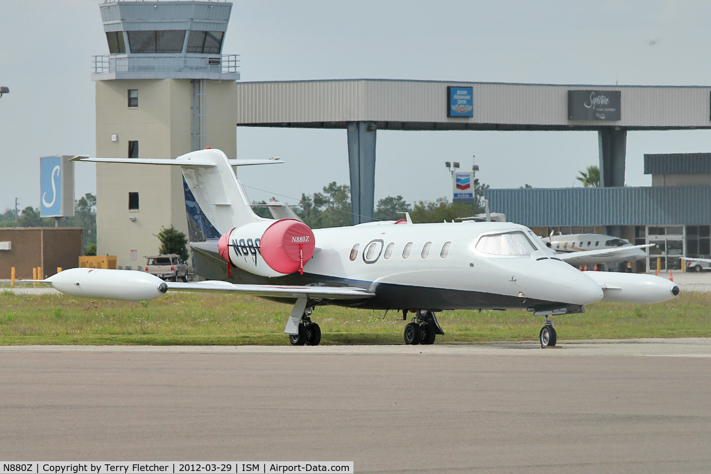 N880Z, Gates Learjet Corp. 35A C/N 591, At Kissimmee Gateway